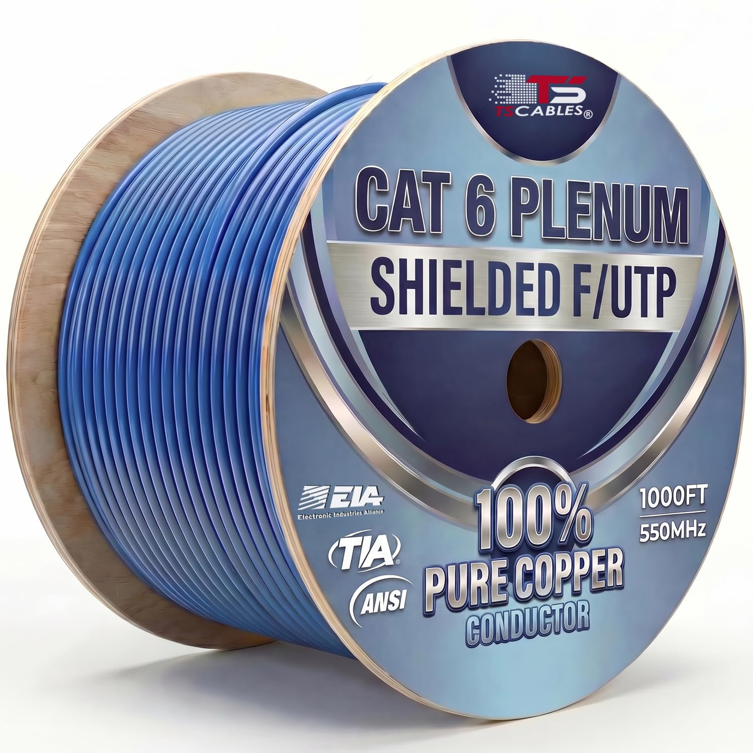 Amazon.com: Turnstone Cables TSCables | Cat6 Plenum Shielded (CMP